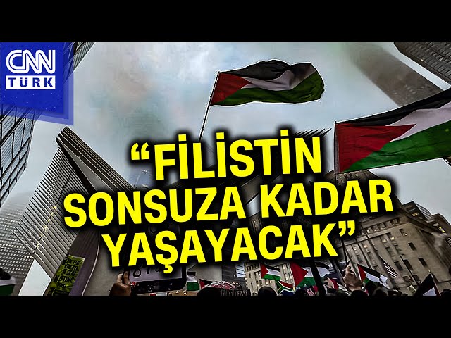 Amerika'dan "Özgür Filistin" Eylemleri! Gazze İçin Yolu Kapattılar... #Haber