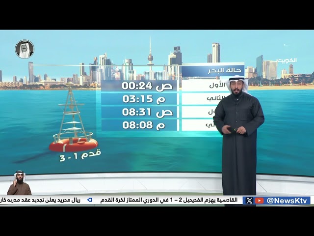 طقس مائل للبرودة والرياح شمالية غربية إلى متقلبة الإتجاه