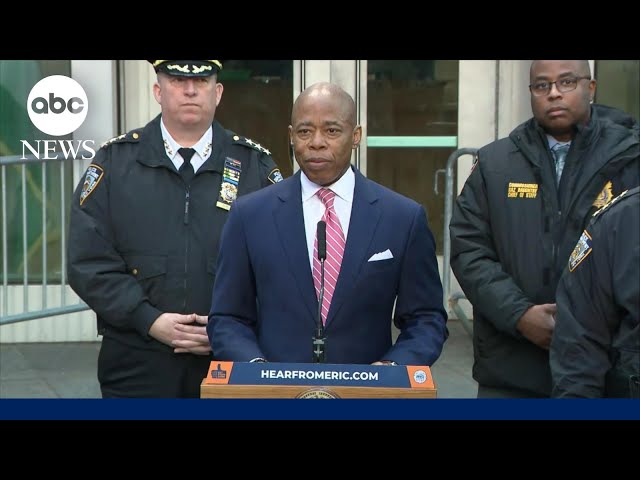 NYC mayor provides update on security for New Year's Eve