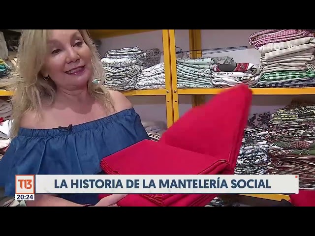 La Mantelería Social elabora productos hechos por mujeres de la tercera edad