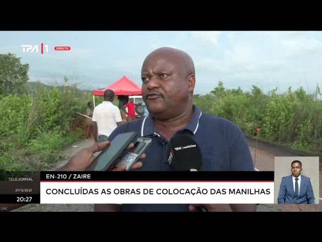 EN-210, Zaire - Concluídas as obras de colocação das manilhas