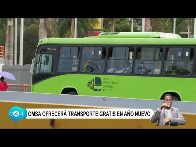 ONSA ofrecerá transporte gratis en año nuevo