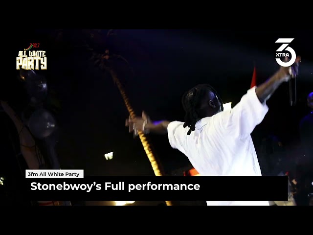 Stonebwoy's Christmas to remember Performance at #AllWhiteParty 2023