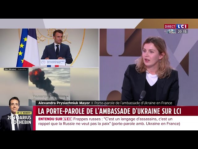 La visite d'Emmanuel Macron à Kiev serait "symbolique" explique Alexandra Prysiazhniu