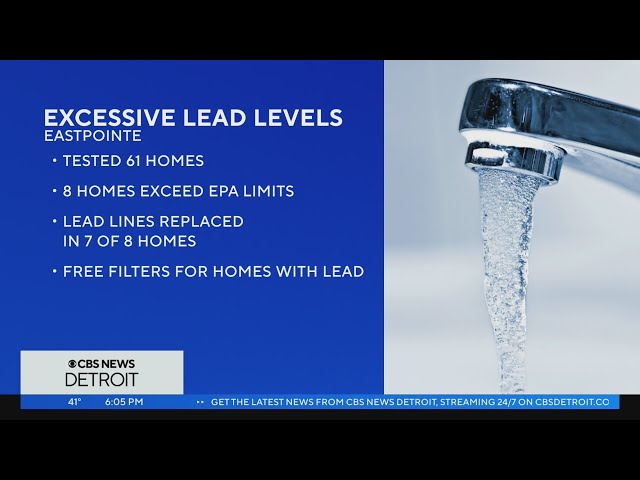 City of Eastpointe to provide water filters to homes with high levels of lead