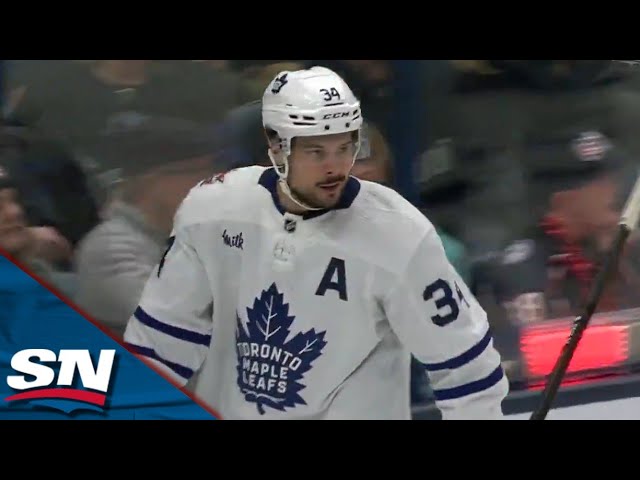 Auston Matthews Scores His 29th Off Of Mitch Marner's Solo Effort