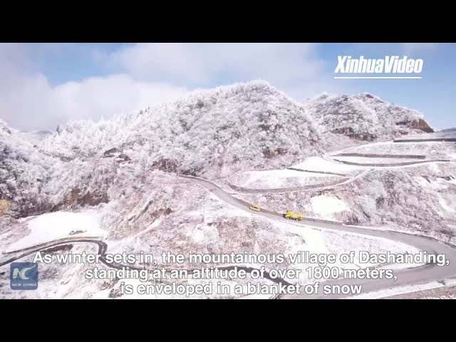 New power lines set to illuminate snowy village in the mountains