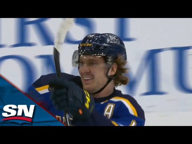 Blues' Robert Thomas Scores Shorthanded Breakaway Goal Off Nathan MacKinnon Turnover