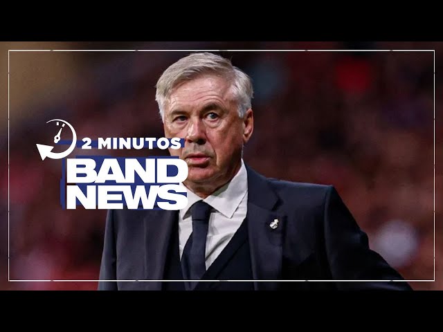 BandNews em 2 Minutos (29/12/23 - Noite)  Real Madrid anuncia renovação com Carlo Ancelotti até 2026