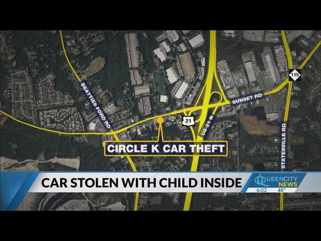 Vehicle stolen from Charlotte gas station with 5-year-old inside: CMPD