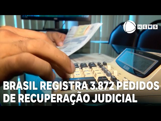 Brasil registra 3.872 pedidos de recuperação judicial