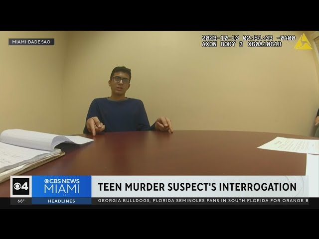 Police video shows Hialeah teen Derek Rosa, 13, confessing to killing sleeping mom