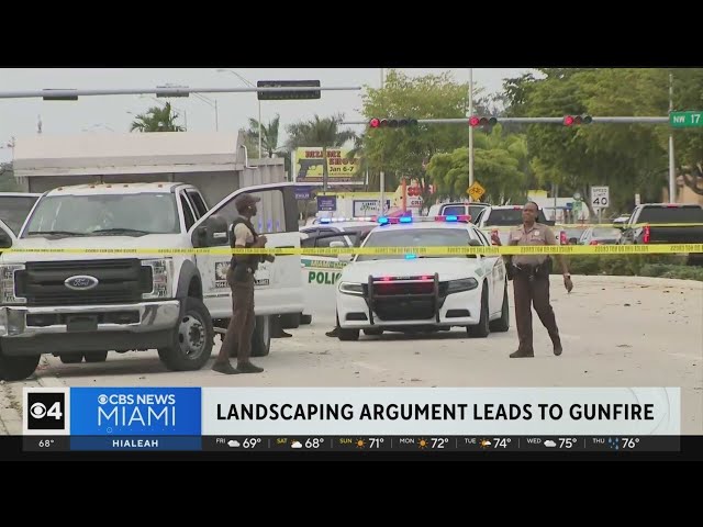 Landscaping argument leads to gunfire in Miami-Dade