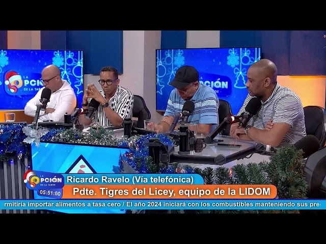 Ricardo Ravelo, Pdte. Tigres del Licey, da declaraciones sobre la situación de Audo Vicente