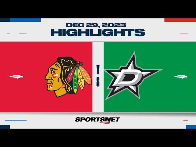 NHL Highlights | Blackhawks vs. Stars - December 29, 2023