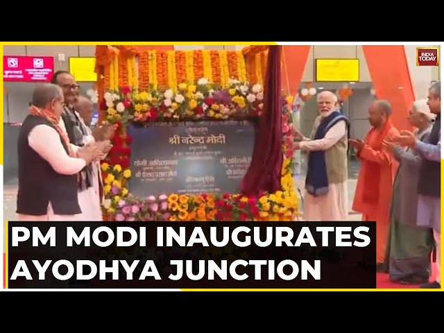 PM Modi Unveils Ayodhya Dham Railway Station: Ram Symbolism & Imagery Writ Large