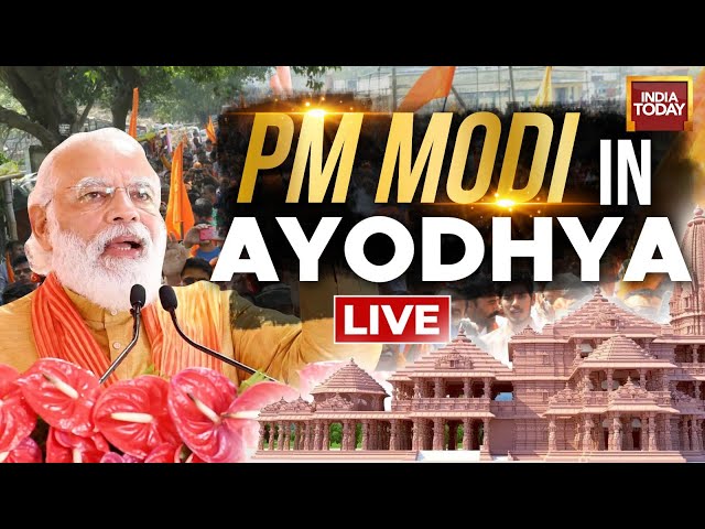 PM Modi In Ayodhya LIVE: PM  Inaugurates New Redeveloped Railway Station | PM Modi News| PM Speech