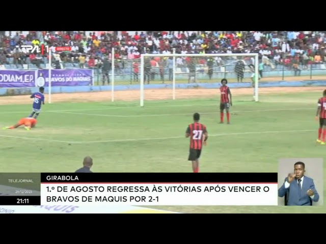 Girabola - 1º de Agosto regressa às vitórias após vencer o Bravos de Maquis por 2-1