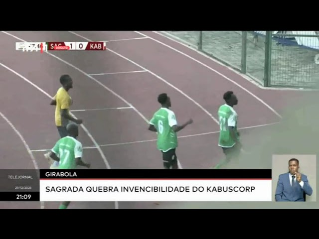 Girabola - Sagrada quebra invencibilidade do Kabuscorp