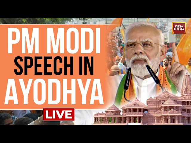 PM Modi Speech Live: PM Modi To Lay Foundation Stone For Multiple Projects | Ram Mandir News LIVE