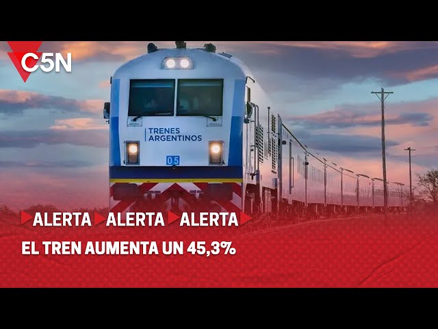 El TREN AUMENTA un 45,3%