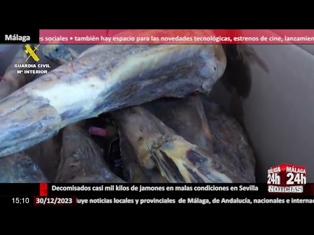 Noticia - Decomisados casi mil kilos de jamones en malas condiciones en Sevilla