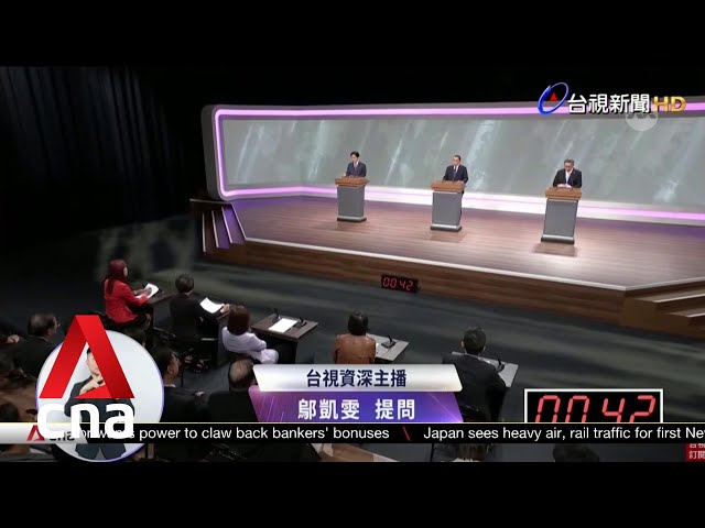 Taiwan presidential debate: China ties dominate as candidates face off