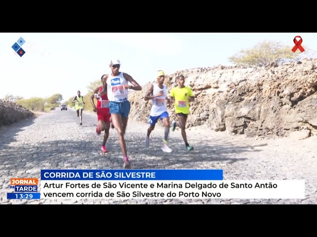 Artur Fortes de SV e Marina Delgado de Santo Antão vencem corrida de São Silvestre do Porto Novo