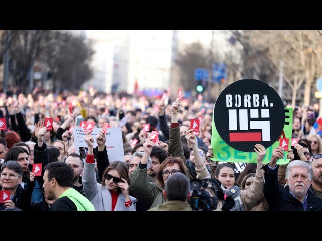 En Serbie, la contestation contre la fraude électorale se poursuit dans la rue • FRANCE 24