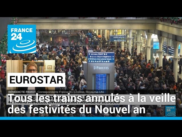 Tous les trains Eurostar annulés à la veille des festivités du Nouvel an • FRANCE 24