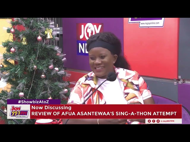 Afua Asantewaa almost gave up on  day 2. #ShowbizAtoZ #AfuaAsantewaaSingathon