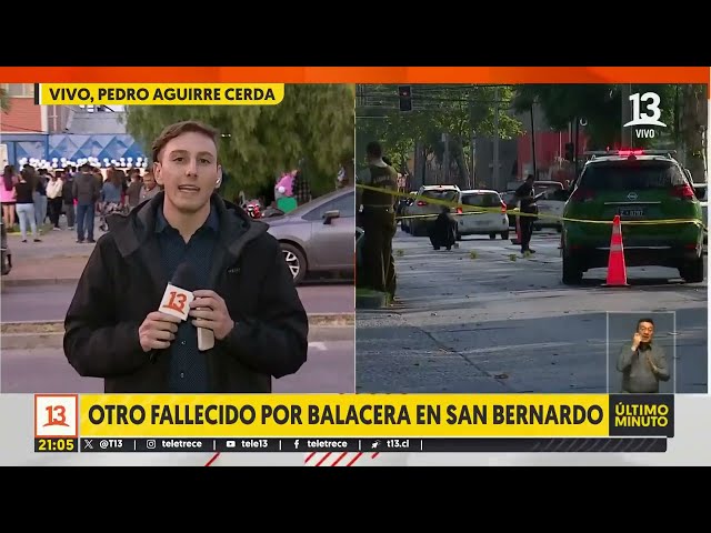 Otro fallecido por balacera en San Bernardo