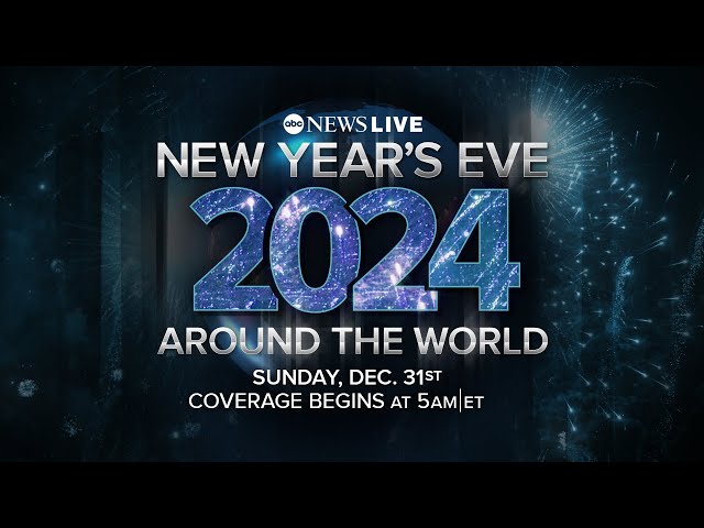 LIVE: New Year's Eve 2024 celebrations from around the world