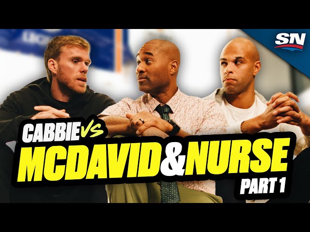 Connor McDavid & Darnell Nurse Test Their Football Skills | Cabbie Vs