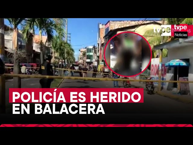 Iquitos: policía es herido producto de una balacera