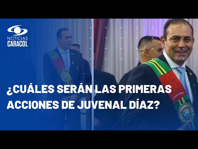 Juvenal Díaz se posesionó como nuevo gobernador de Santander