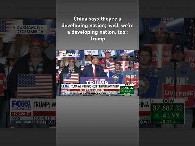 Trump vows stiff penalties on China if elected #shorts