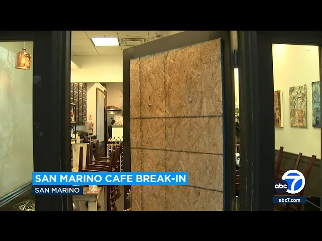 San Marino Café & Marketplace damaged during overnight break-in