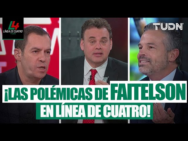 ¡ESTUVIERON ENCENDIDOS!  Los mejores DEBATES de David Faitelson en Línea de Cuatro | TUDN