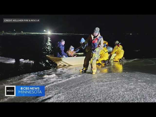 Over a hundred people needed to be rescued off an ice floe in northern Minnesota