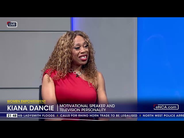 Motivational speaker Kiana Dancie in SA