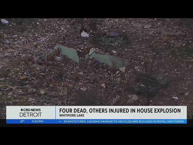 4 dead, 2 hurt in house explosion near Detroit, police say