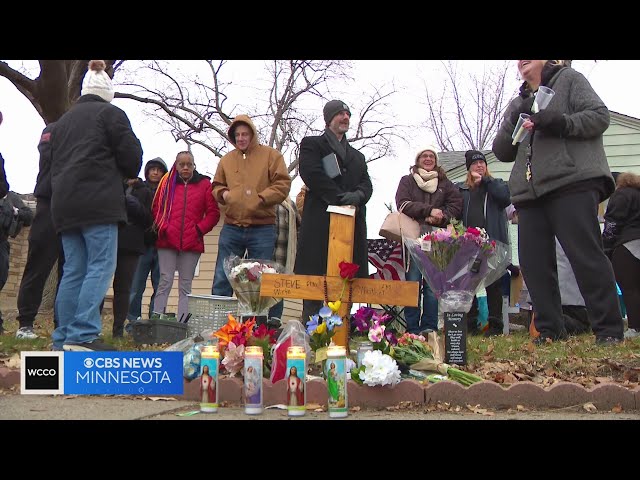 An emotional night as friends and neighbors gather to remember a beloved community member