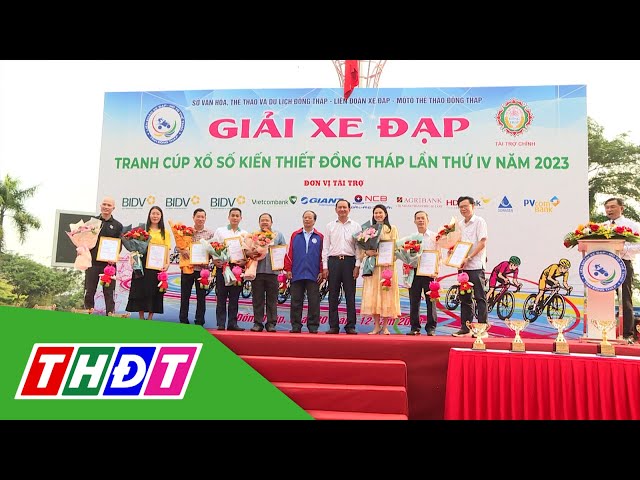 Kịch tính và hấp dẫn Giải xe đạp tranh cúp XSKT Đồng Tháp năm 2023 | THDT