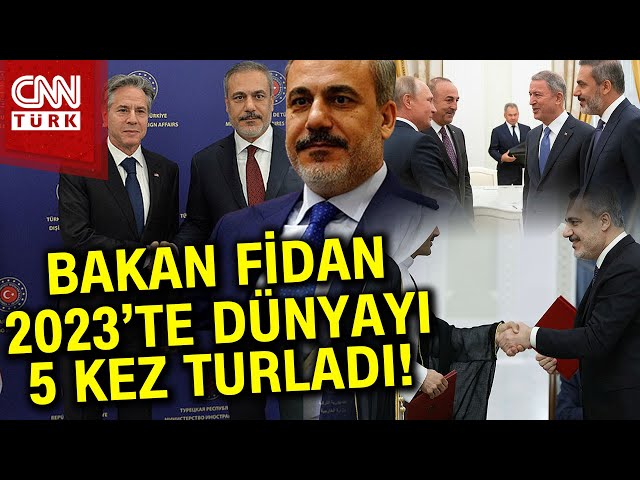 Bakan Fidan'ın 2023 Diplomasisi... Ziyaretlerinde 212 Bin 950 Kilometre Yol Katetti #Haber