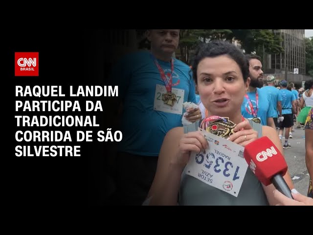 Raquel Landim participa da tradicional Corrida de São Silvestre | AGORA CNN