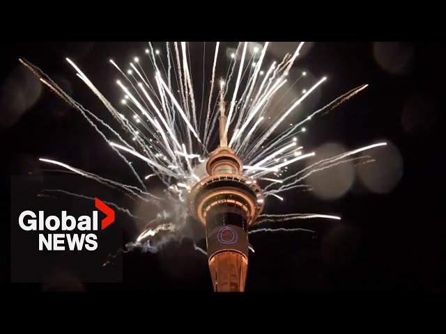 New Year's 2024: New Zealand ushers in new year with fireworks in Auckland