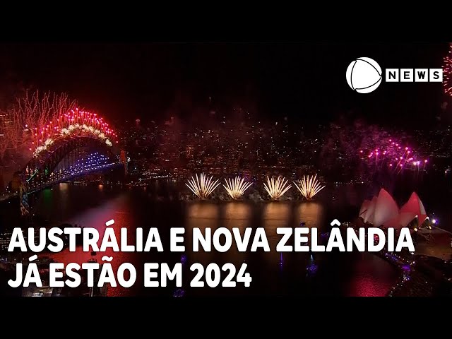 Austrália e Nova Zelândia comemoram chegada de 2024