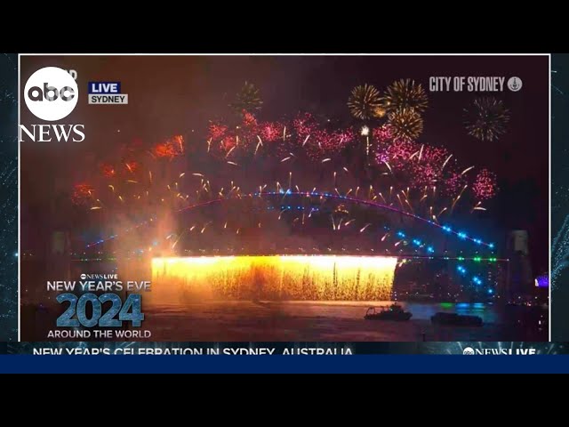 Sydney, Australia rings in the New Year