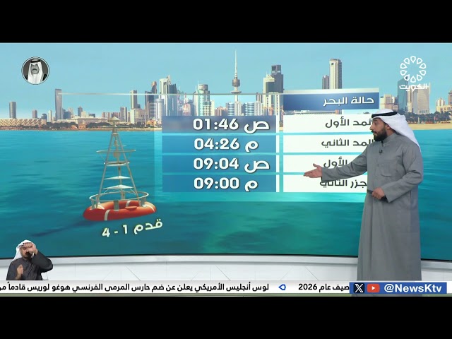 طقس مائل للبرودة والرياح شمالية غربية